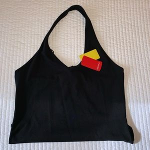 Black Halter Bodysuit